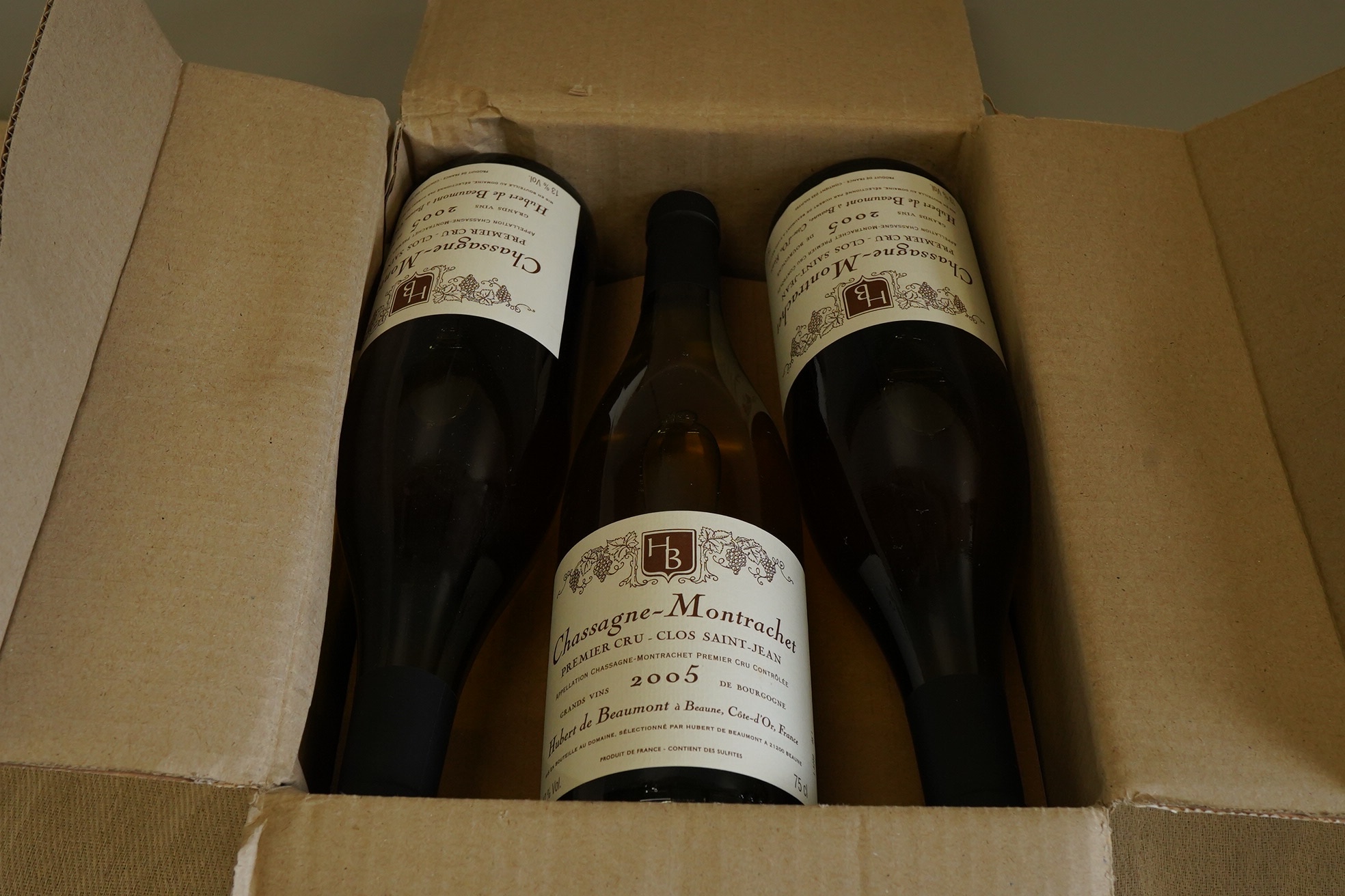 Domaine Hubert de Beaumont, Chassagne-Montrachet Premier Cru, Clos Saint-Jean, 2005